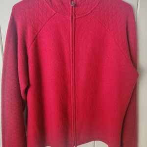 Woolrich Women's Ruby Red Cardigan